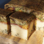 【柿と春菊のケーキ】