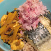 【Bowl of grated Japanese radish and boiling mackerel】