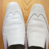 【The way to clean white leather shoes】