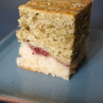 【緑茶とベリーのケーキ】