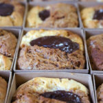 【広島パルコの状況と梅干しチョコケーキ】