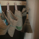 コーヒーの麻袋で収納