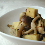 お豆腐とキノコのマスタード煮