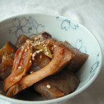 コンニャクの韓国風煮込み