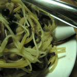 栗と干し野菜のパスタ