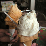 ジェラートと花火