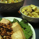 とっちらかった晩ご飯