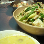 菜花パスタとさつまいもポタージュ