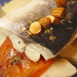 【塩さばとたけのこのフライパン蒸しのレシピ】